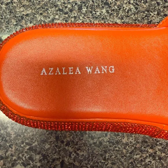 “AZALEA WANG” Rhinestone Platform Puffed Slide Sandals - Picture 11 of 13